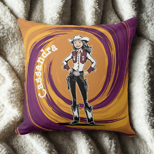 Oreiller de lancer Cowgirl