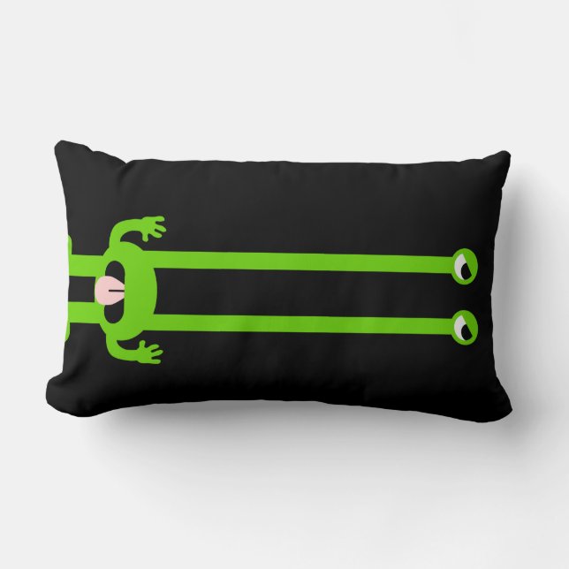Oreiller de lancer d'alien ridicule (Recto)