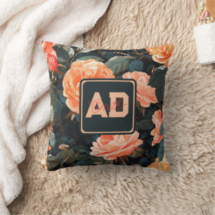 Oreiller de luxe artisanale rose