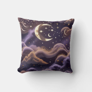 Oreiller de Luxe – Lune Céleste Fumée
