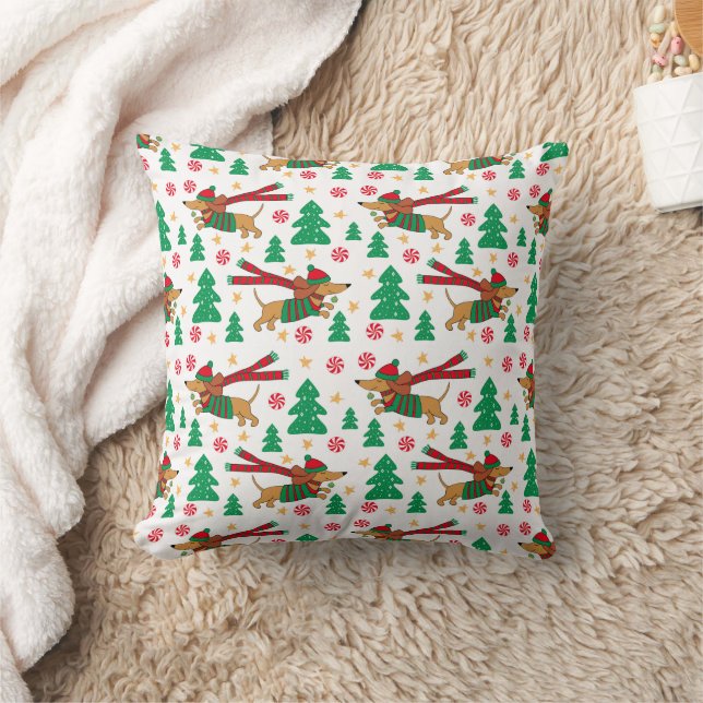 Oreiller de Noël Dachshund (Couverture)