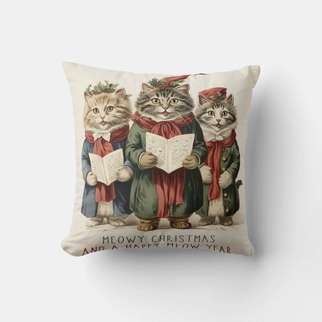 Oreiller de Noël de chat (Recto)