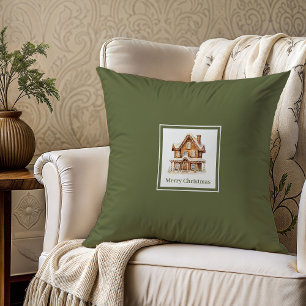 Oreiller de Noël de style nordique neutre pour fam
