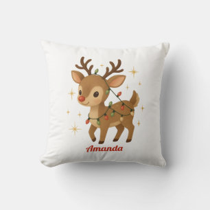 Oreiller de Noël en forme de renne fantaisiste per