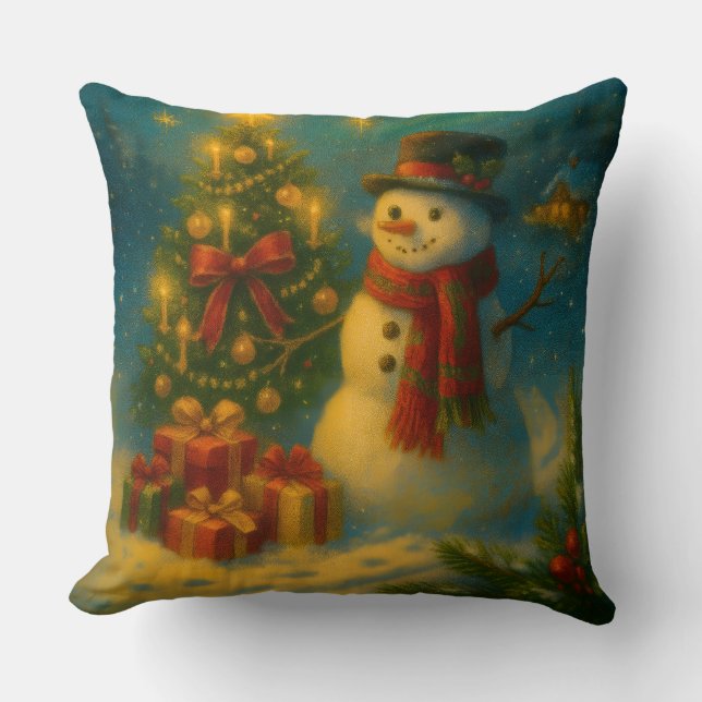 Oreiller de Noël jeté (Recto)