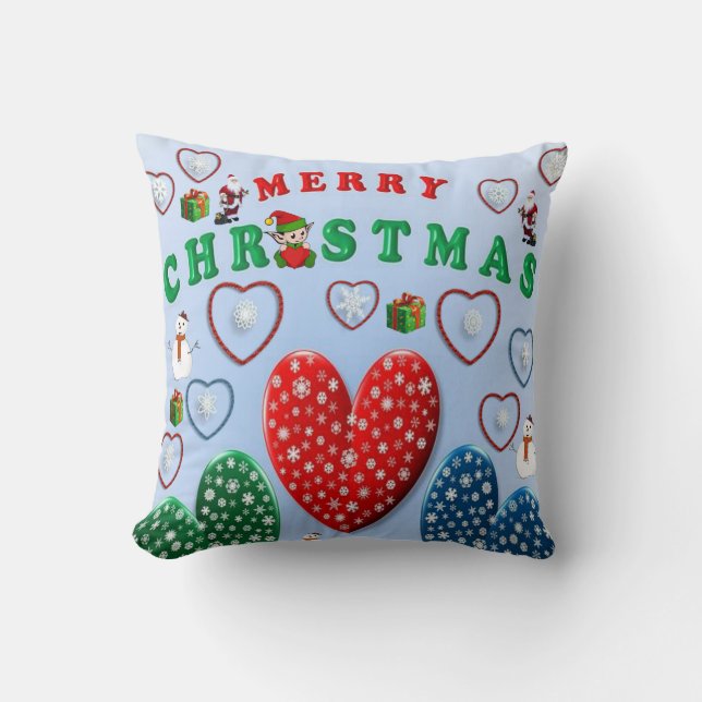 Oreiller de Noël, Joyeux Noël (Recto)