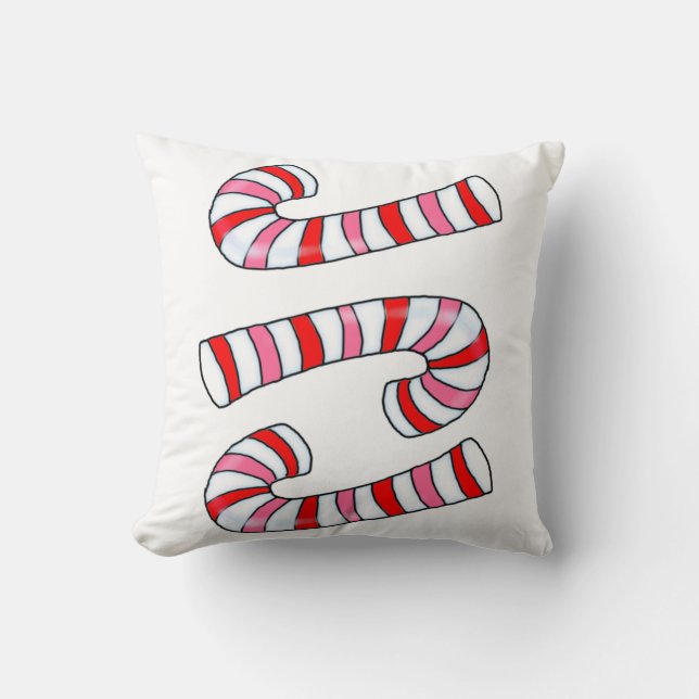Oreiller de Noël, Oreiller à lancer de Sucre de ca (Recto)