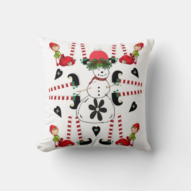 Oreiller de Noël, Oreiller de neige elfe (Recto)