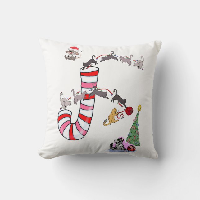 Oreiller de Noël, Oreiller de souris de chat (Recto)