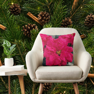 Oreiller de Noël Poinsettia