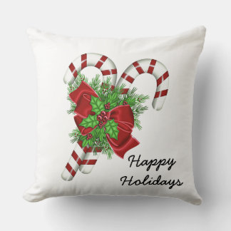 Oreiller de Noël sucre de canne 20 po x 20 po