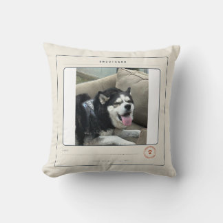 Oreiller de photo de chien personnalisé Bon chien