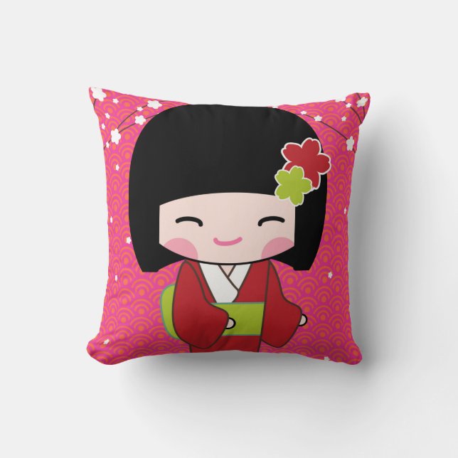 Oreiller de poupée Kokeshi (Recto)