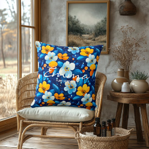 Oreiller de Spa Fleur Personnalisé avec Nom Person