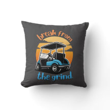 Oreiller de voiturette de golf bleue