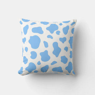 Oreiller décoratif à imprimé vache ciel bleu