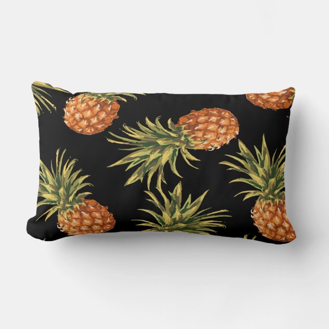 Oreiller décoratif à lancer à ananas tropical (Recto)