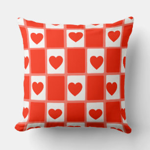 Oreiller décoratif à motif à carreaux en forme de 
