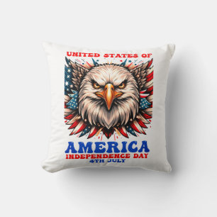 Oreiller décoratif Aigle Américain Patriotique