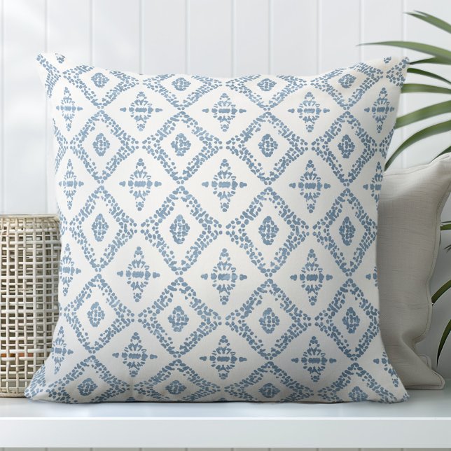 Oreiller décoratif bleu clair et blanc (Créateur téléchargé)