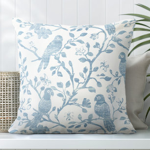 Oreiller décoratif d'oiseau de décoration côtière