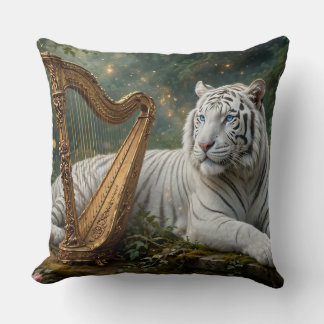 Oreiller décoratif Tigre Blanc