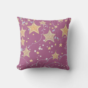 Oreiller décoratif "Wish Upon a Star"   Étoile vio