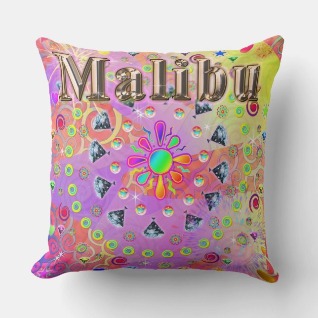 Oreiller doré Lucky Malibu (Recto)