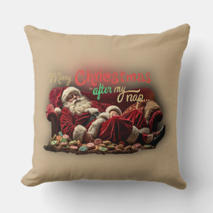 oreiller drôle de Père Noël paresseux 