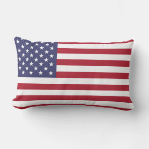 Oreiller en bois du drapeau des États-Unis d'Améri