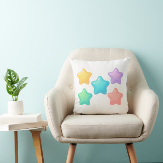 Oreiller Étoile en Gelée Néon | Douce Déco Kawaii