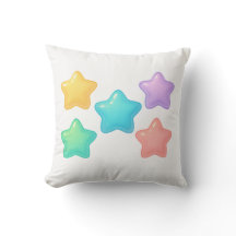 Oreiller Étoile en Gelée Néon | Douce Déco Kawaii