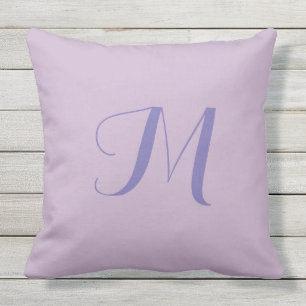 Oreiller extérieur 20x20 Monogramme lavande