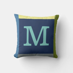 Oreiller extérieur Monogram M avec bordure de coul
