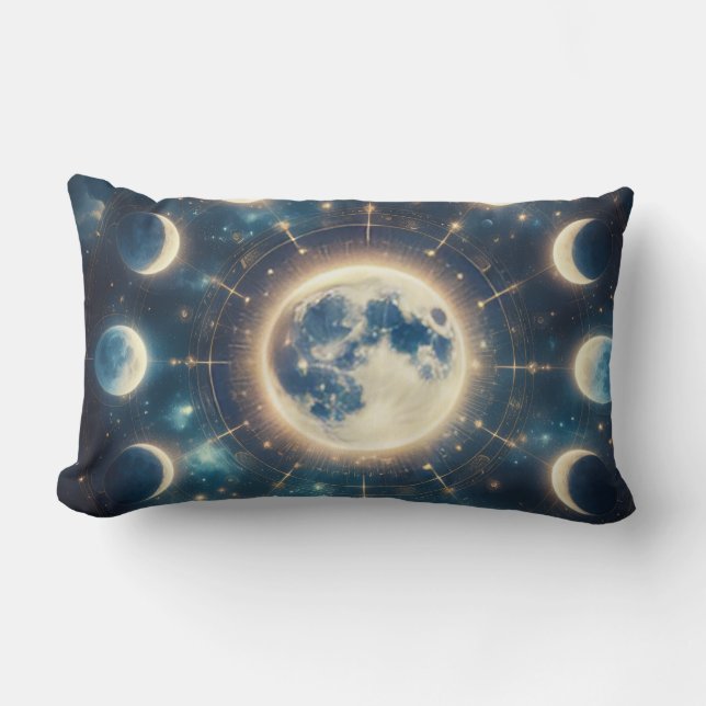 Oreiller flèche de cycle lunaire (Recto)