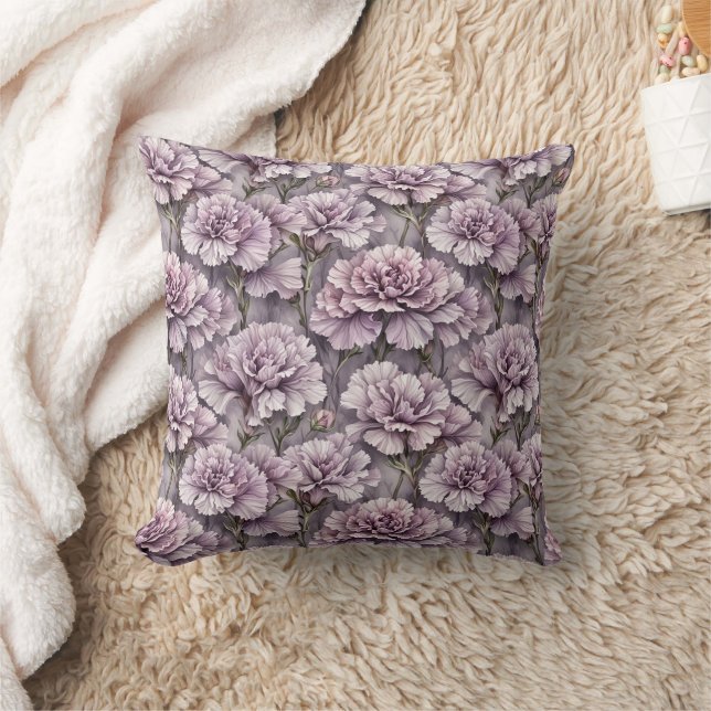 Oreiller Fleur Violet Élégant (Couverture)