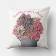 Oreiller Fleurir Où Vous Êtes Planté