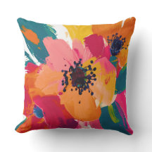 Oreiller Fleurs Colorées pour Toute Occasion 