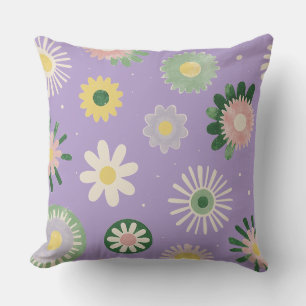 Oreiller Floral Lavande Marguerite