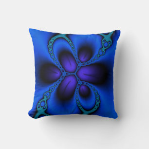 Oreiller fractal abstrait Larkspur