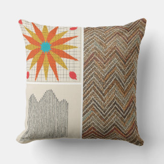 Oreiller géométrique Boho – Coussin à texture terr