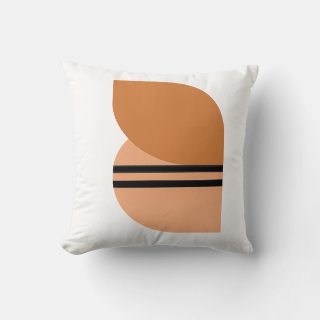 Oreiller géométrique moderne - Minimaliste Abstrai (Recto)