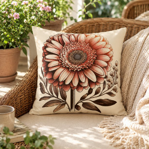 Oreiller Gerbera Daisy pour un Confort Inspiré du