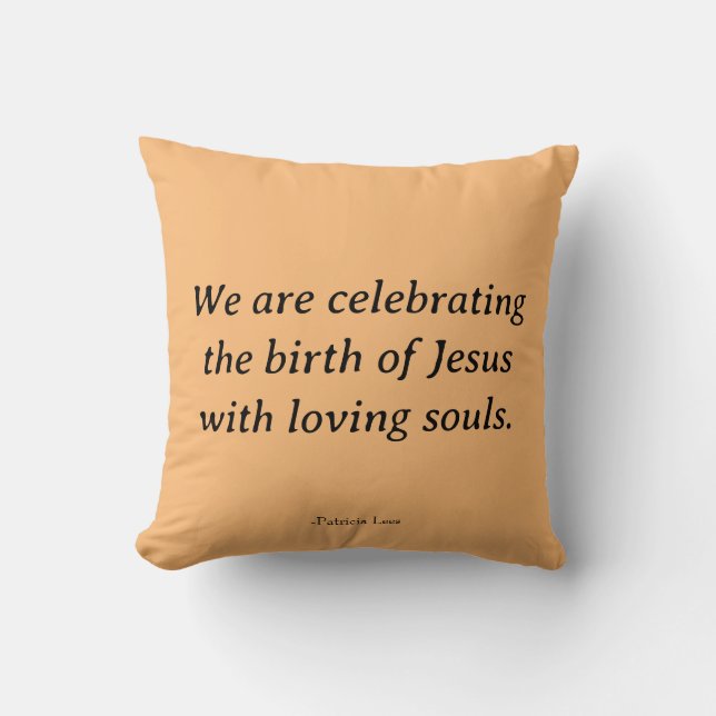 Oreiller inspirant de Noël de Jésus (Recto)