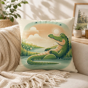 Oreiller Inspiré de l'Alligator