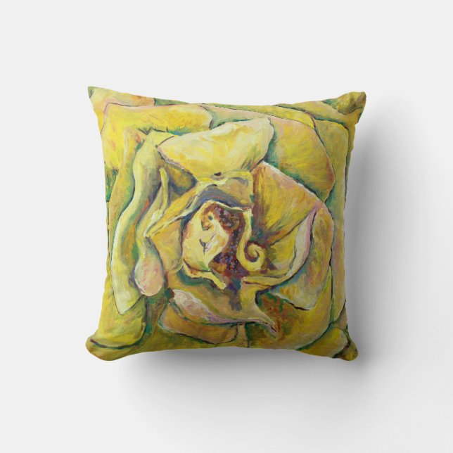 Oreiller Jaune Rose (Recto)