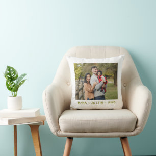 Oreiller jetable avec photo de famille personnalis