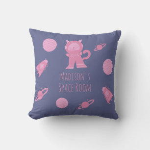 Oreiller Jetable Chambre Rose Fille Chat Espace Vi
