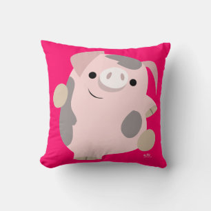 Oreiller jetable Cochon de dessin animé mignon