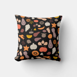 Oreiller jeté à motif de fruits
